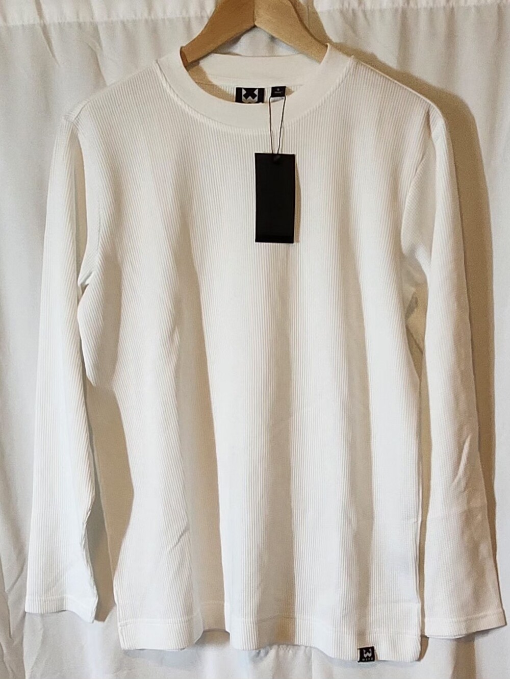 Wxyz Brand While Oversized Long Sleeve Ribbed Men's Thermal Top Size Small